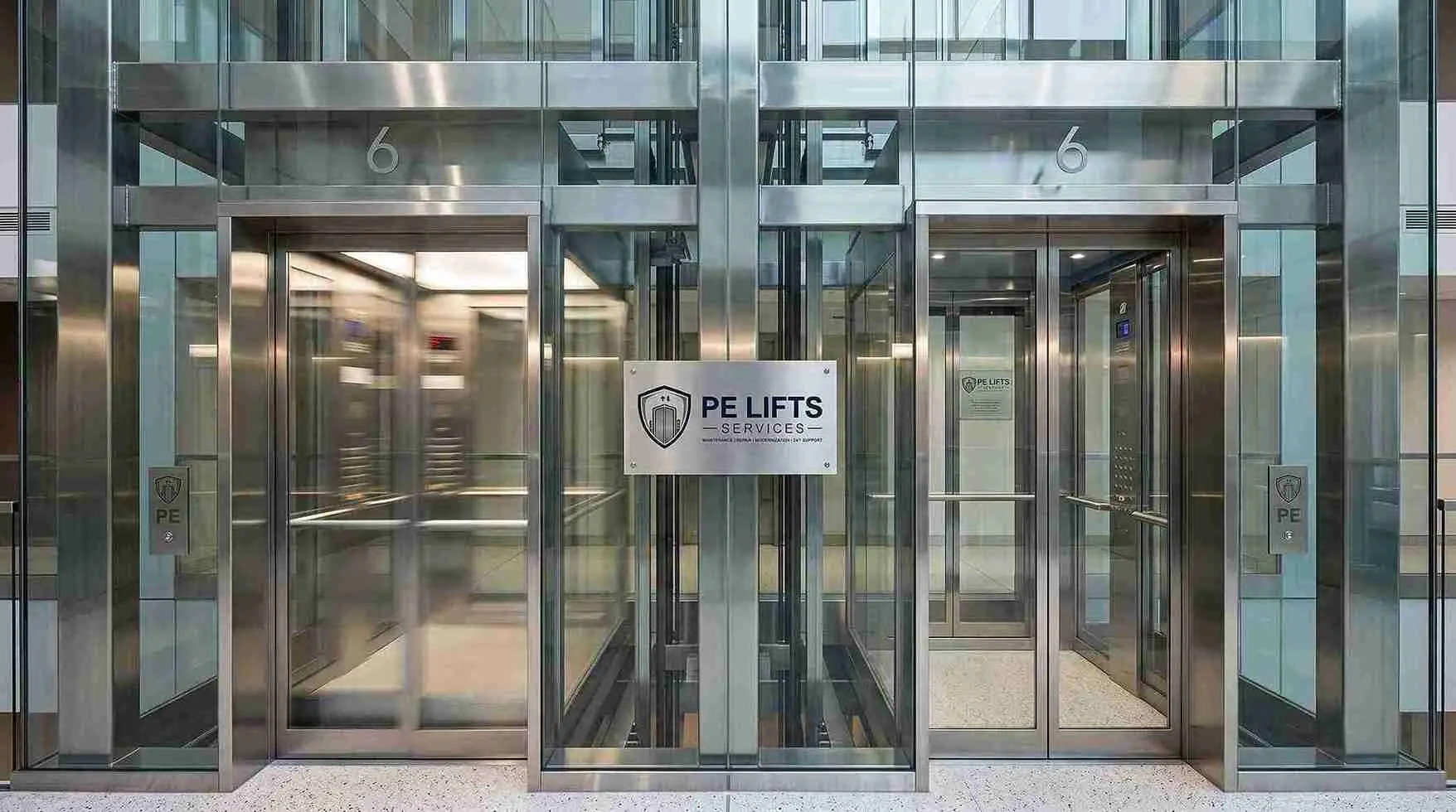 Shopping Mall Elevator Support